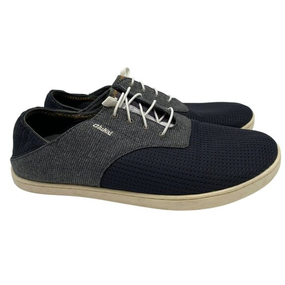 OluKai Nohea Moku Gray/White Mesh Slip-On Shoes Men's Size 9 - Picture 5 of 11